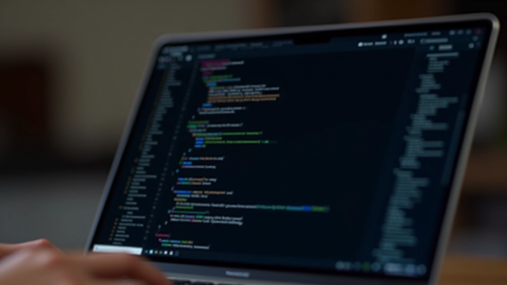 Code editor showing JavaScript implementation for intelligent sticky header with scroll direction detection