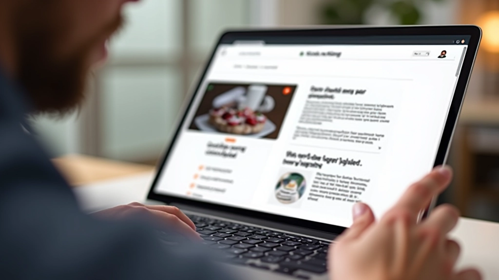 Scrolling animation sequence showing sticky header remaining at top of page while content moves below